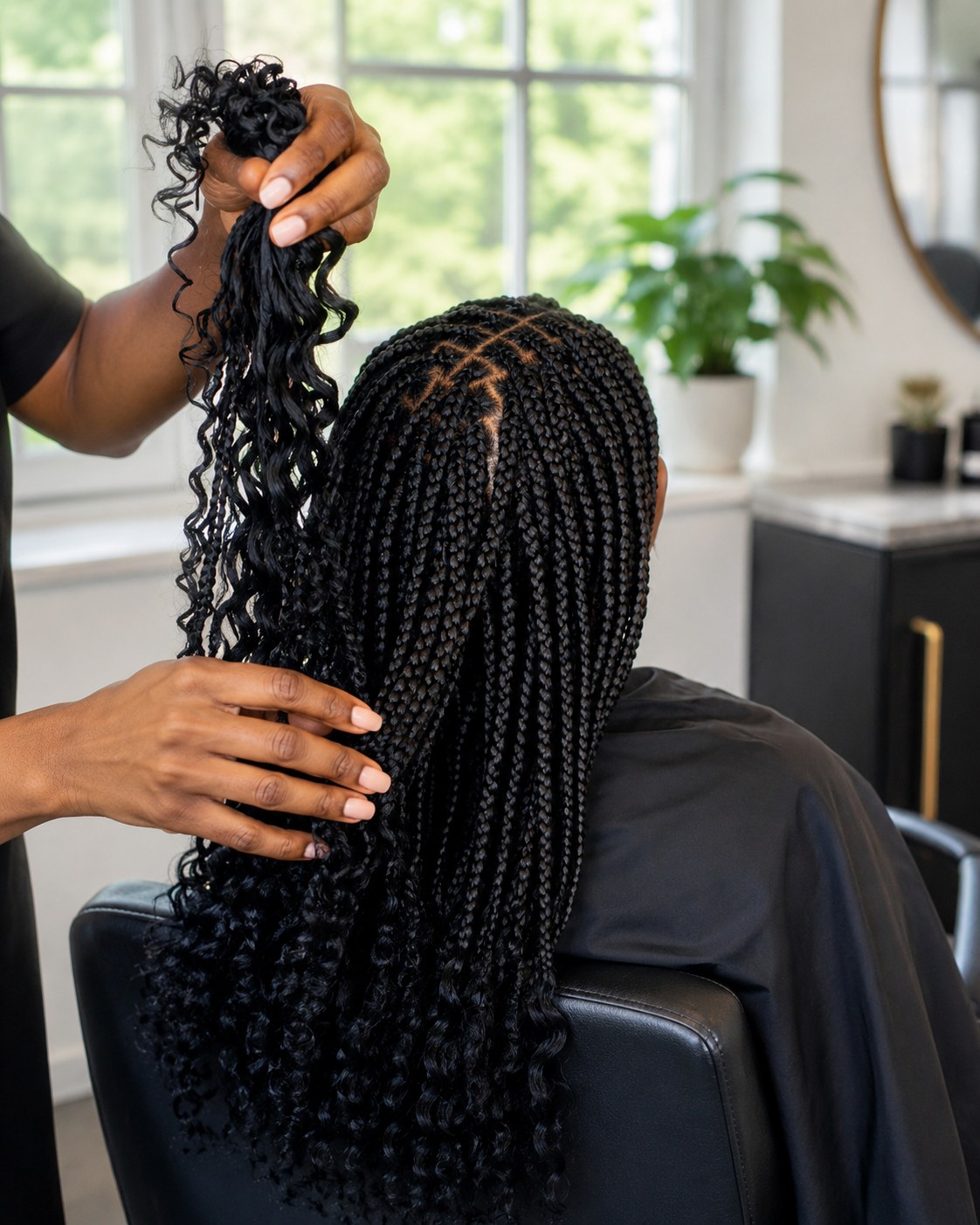 Da Estol Creative curly braid styling