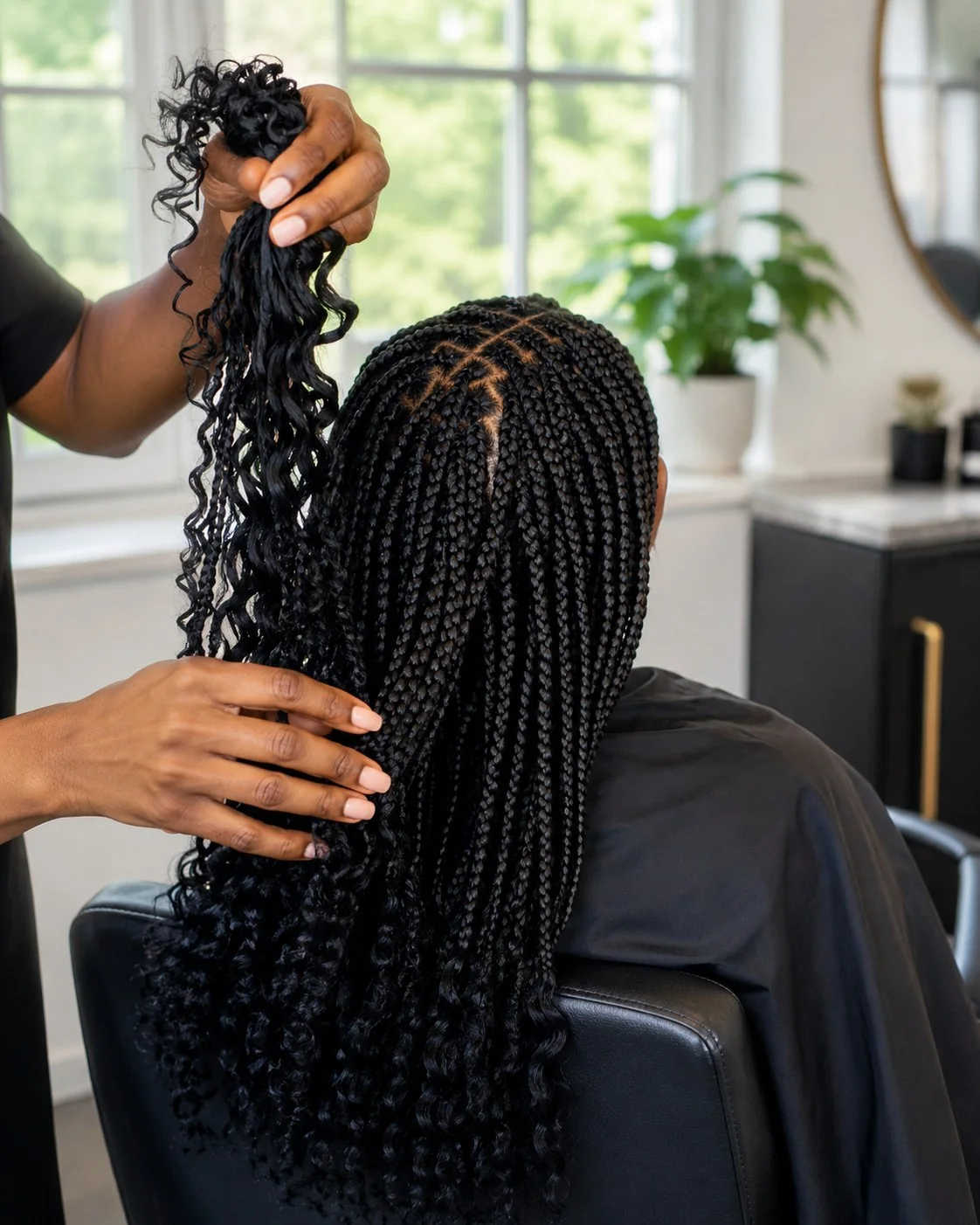 Da Estol Creative curly braid styling